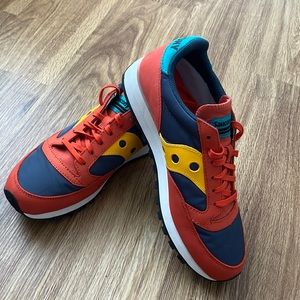 Saucony Jazz Tomato Red, Mustard and Navy